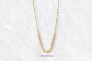 Celeste Two Toned Ballmala Necklace | Sona Sansaar