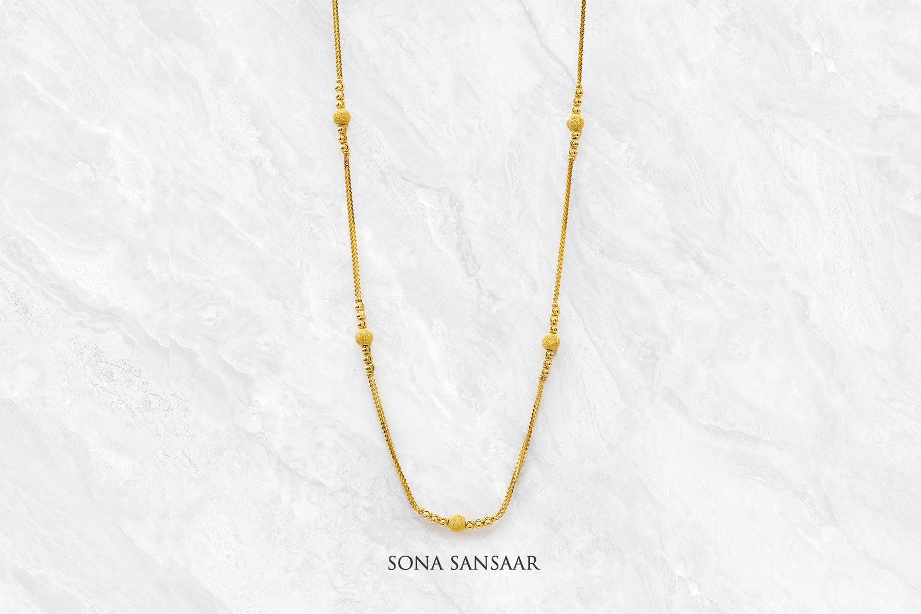 Gleam Short Ballmala Necklace | Sona Sansaar
