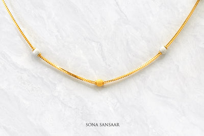 DuoGlint Short Ballmala Necklace | Sona Sansaar