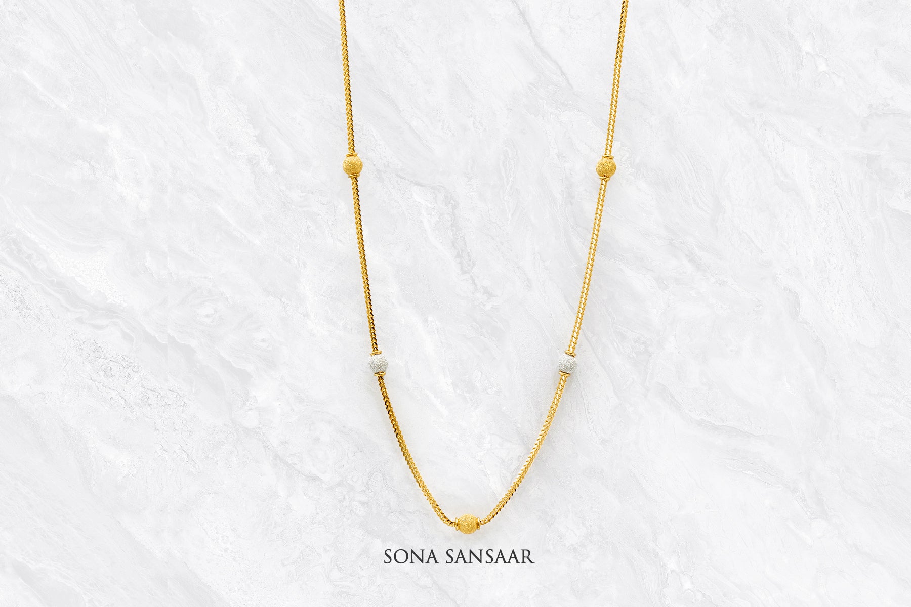 DuoGlint Short Ballmala Necklace | Sona Sansaar