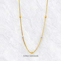 Thumbnail for DuoGlint Short Ballmala Necklace | Sona Sansaar