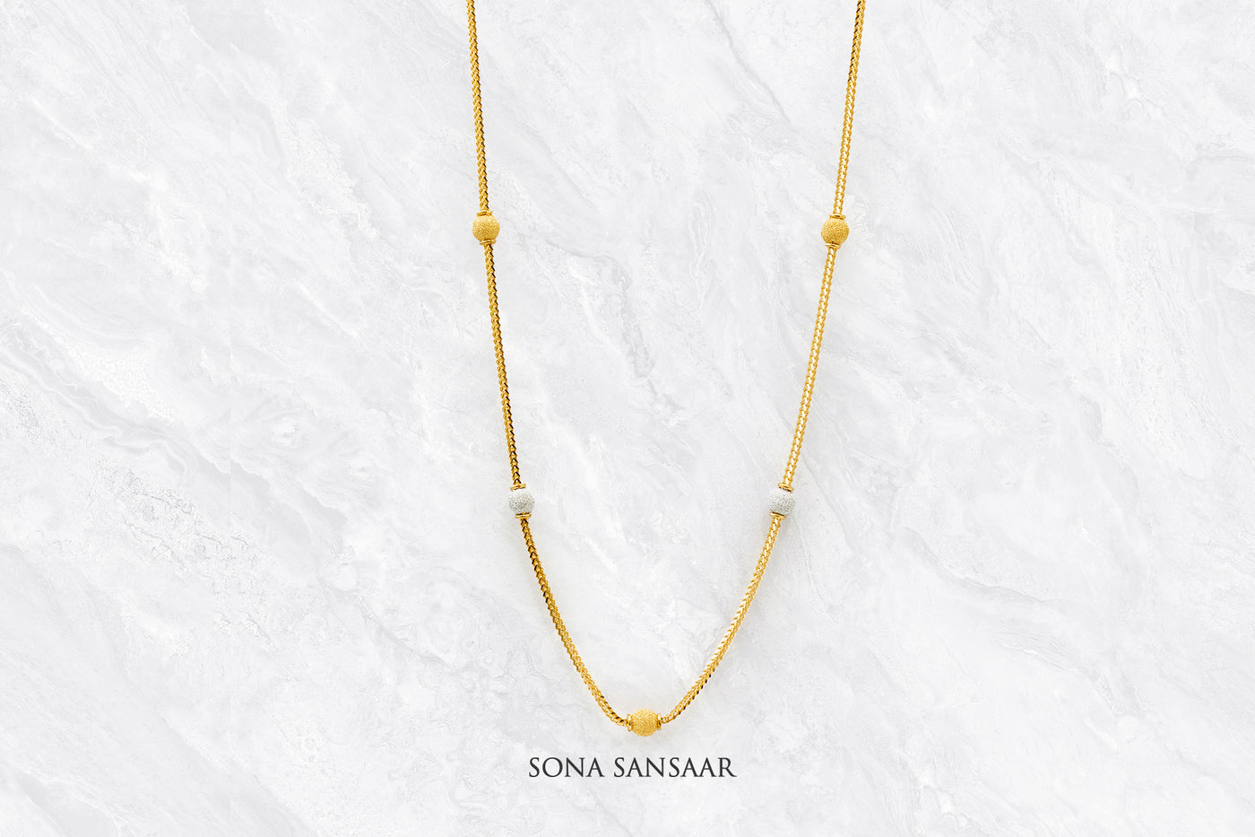 DuoGlint Short Ballmala Necklace | Sona Sansaar