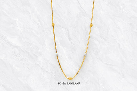 DuoGlint Short Ballmala Necklace | Sona Sansaar