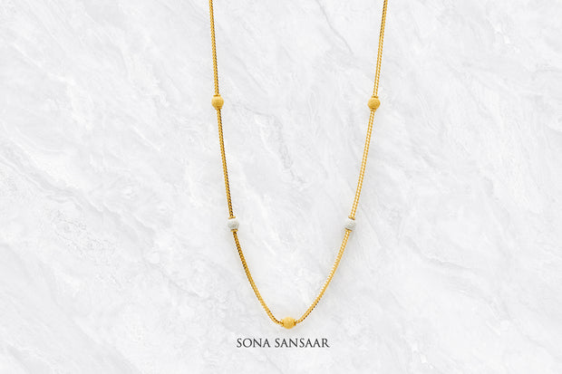 DuoGlint Short Ballmala Necklace | Sona Sansaar