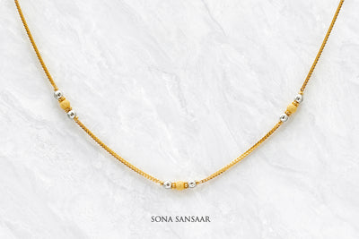 Lumina Twin Short Ballmala Necklace | Sona Sansaar