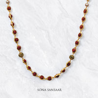 Thumbnail for Sunseed Rudraksha Ballmala Necklace | Sona Sansaar