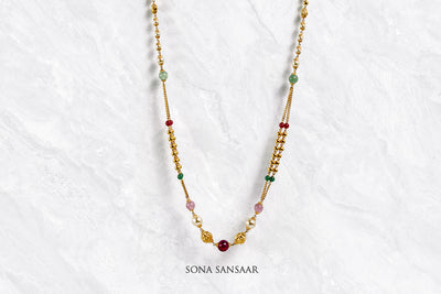 Radiant Gem Pearl Necklace | Sona Sansaar