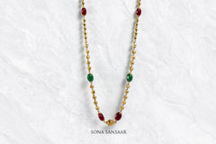 Hues Pearl Ballmala Necklace | Sona Sansaar