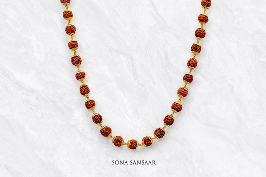 Anvaya Rudraksha Ballmala Necklace | Sona Sansaar