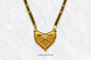 Golden Heart Mangalsutra | Sona Sansaar