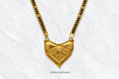 Golden Heart Mangalsutra | Sona Sansaar