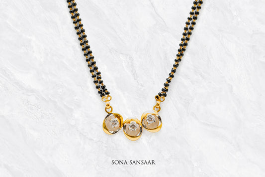 Trio Spark Single Row Mangalsutra | Sona Sansaar