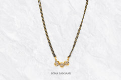 Trio Spark Single Row Mangalsutra | Sona Sansaar