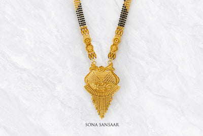 Empress 3 Row Mangalsutra | Sona Sansaar