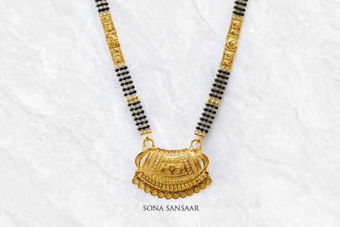 Oath 3 Row Mangalsutra | Sona Sansaar