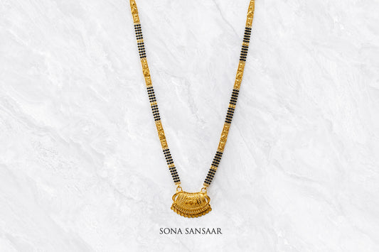 Oath 3 Row Mangalsutra | Sona Sansaar