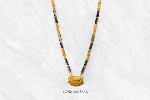 Oath 3 Row Mangalsutra | Sona Sansaar