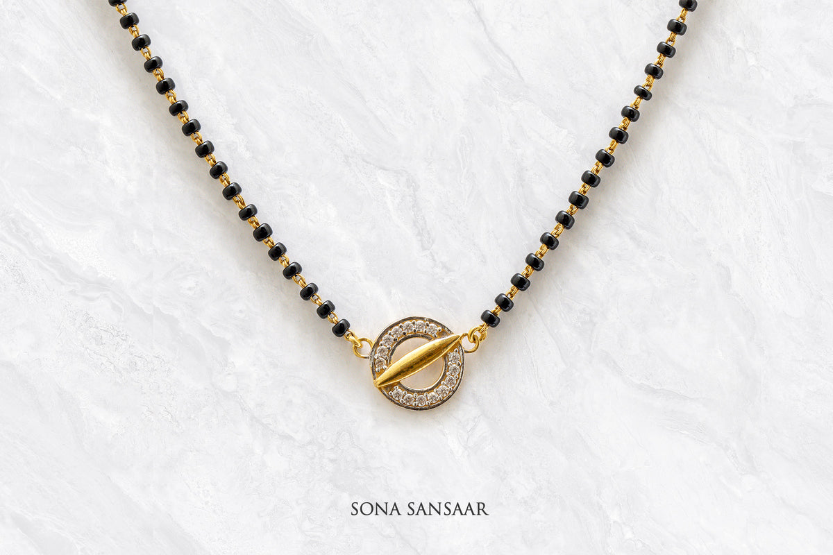 Galaxy Single Row Mangalsutra | Sona Sansaar