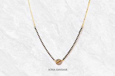 Galaxy Single Row Mangalsutra | Sona Sansaar