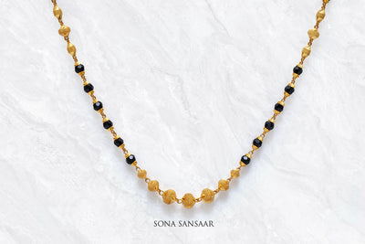 Midnight Crystal Mangalsutra | Sona Sansaar