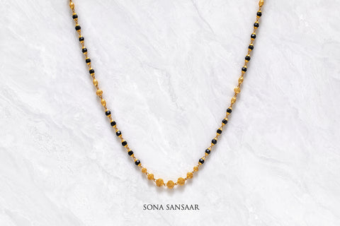 Midnight Crystal Mangalsutra | Sona Sansaar