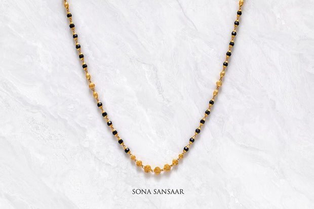 Midnight Crystal Mangalsutra | Sona Sansaar