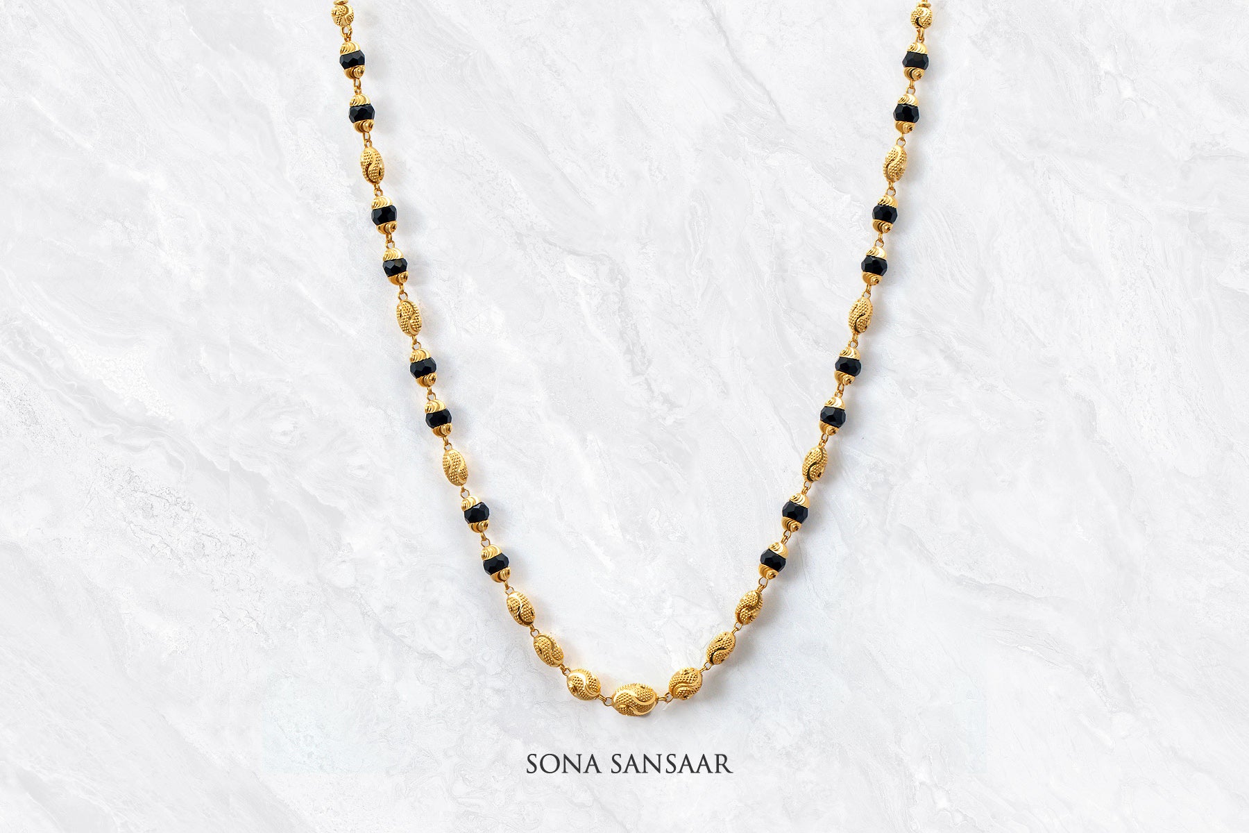 Zenith Long Crystal Mangalsutra | Sona Sansaar