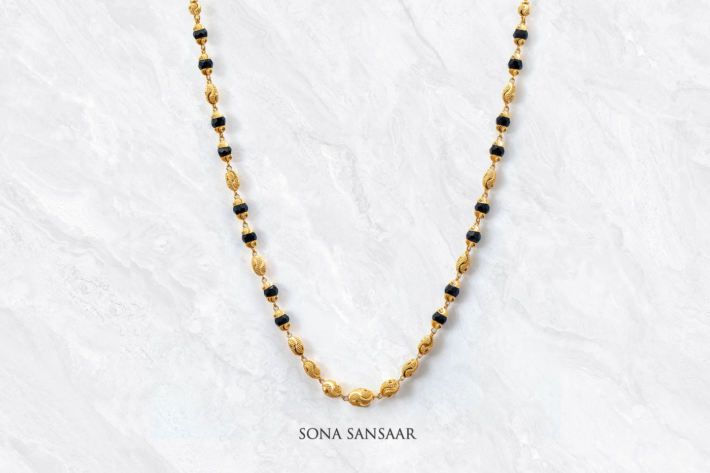 Zenith Long Crystal Mangalsutra | Sona Sansaar
