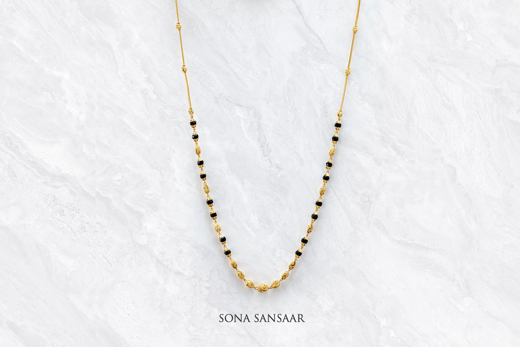 Zenith Long Crystal Mangalsutra | Sona Sansaar