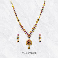Thumbnail for Mystic Ruby and Saphire Necklace Set | Sona Sansaar