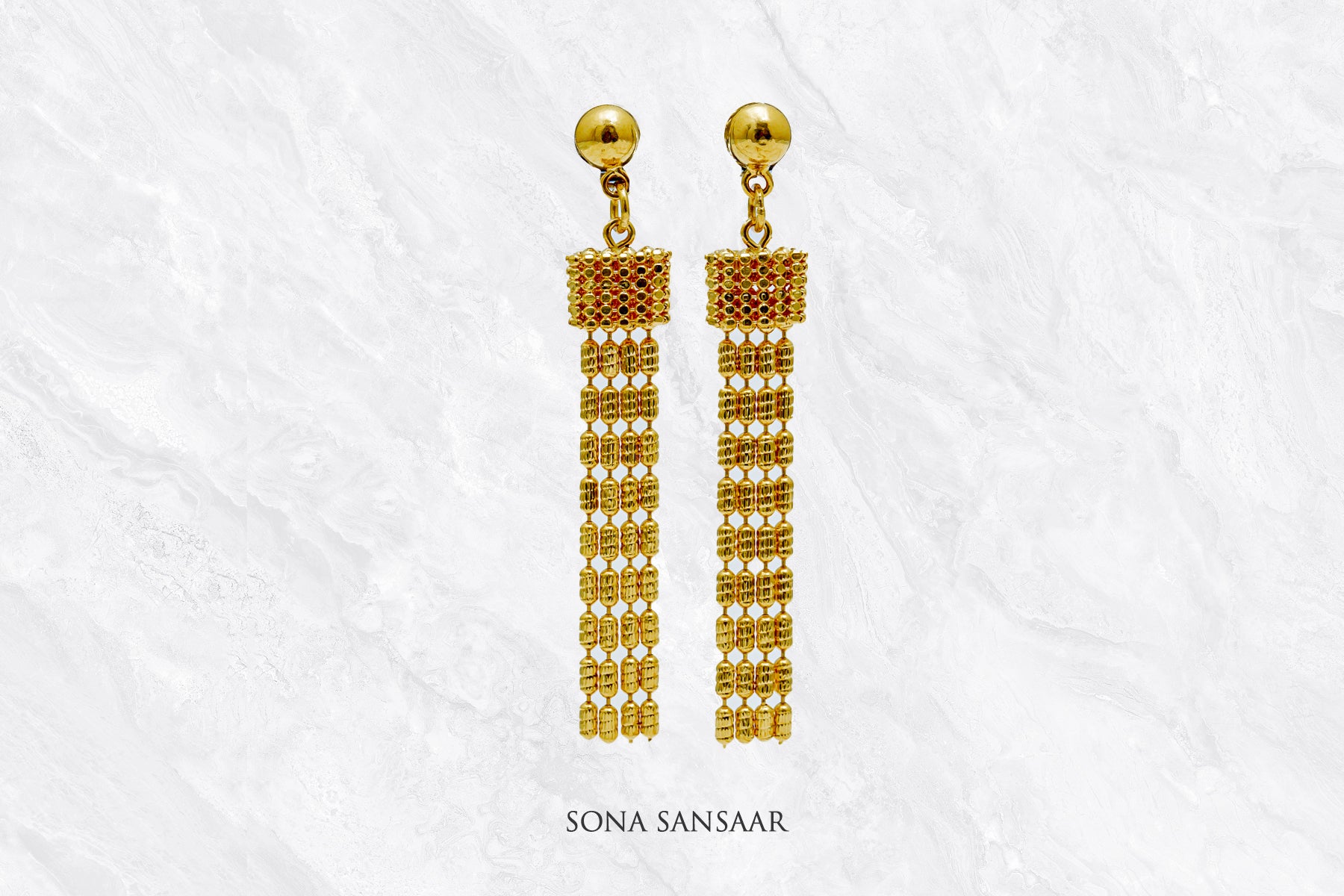 Golden Knot Gold Necklace Set | Sona Sansaar