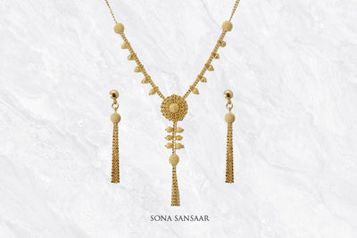 Aurora Drape Necklace Set | Sona Sansaar