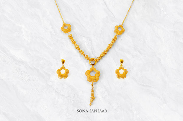 Twinkle Necklace and Earrings Set | Sona Sansaar