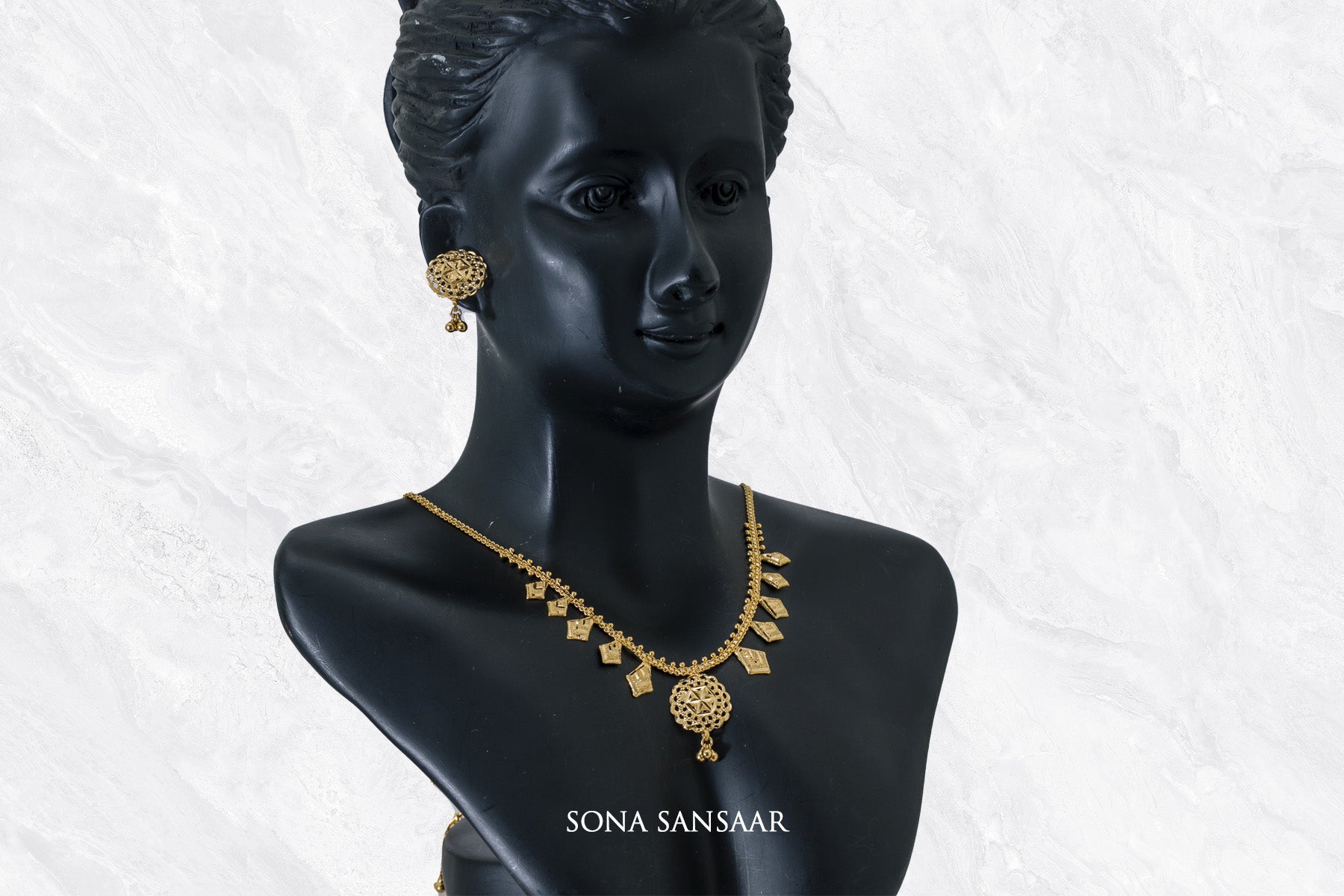 Heritage Charm Necklace Set | Sona Sansaar 