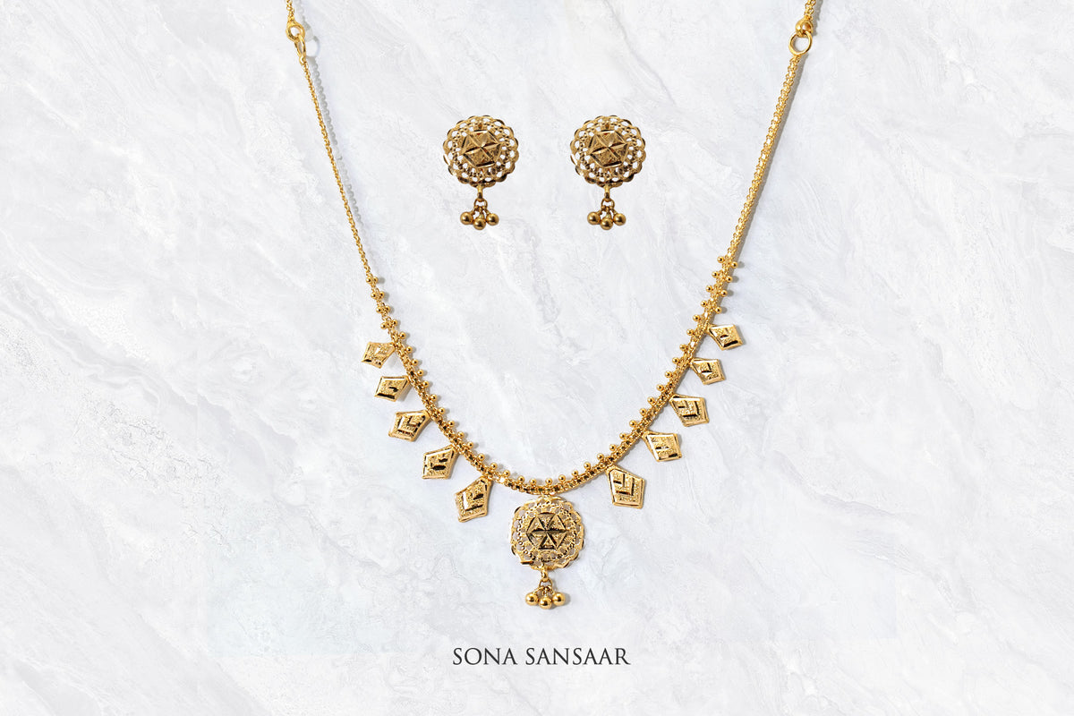 Heritage Charm Necklace Set | Sona Sansaar