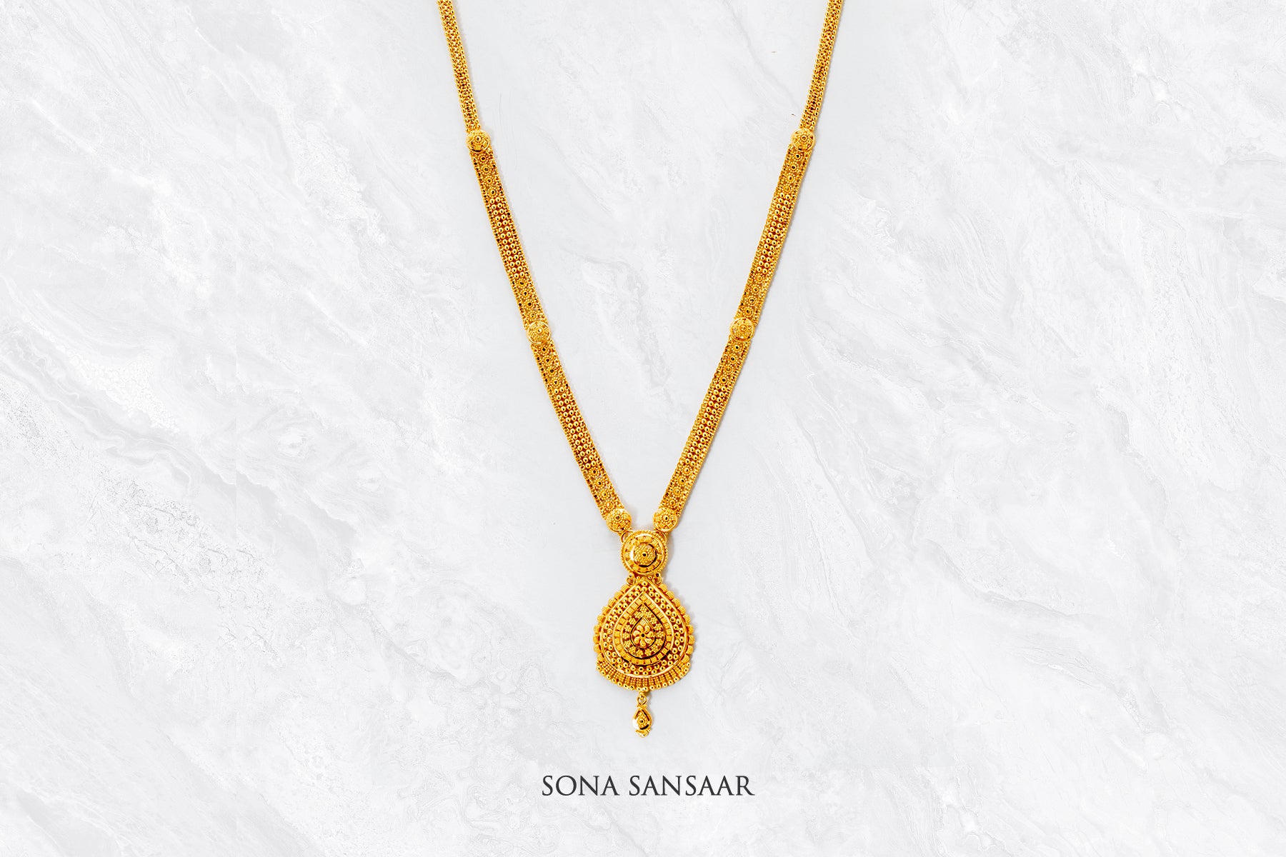 Harika Gold Culcutti Necklace | Sona Sansaar