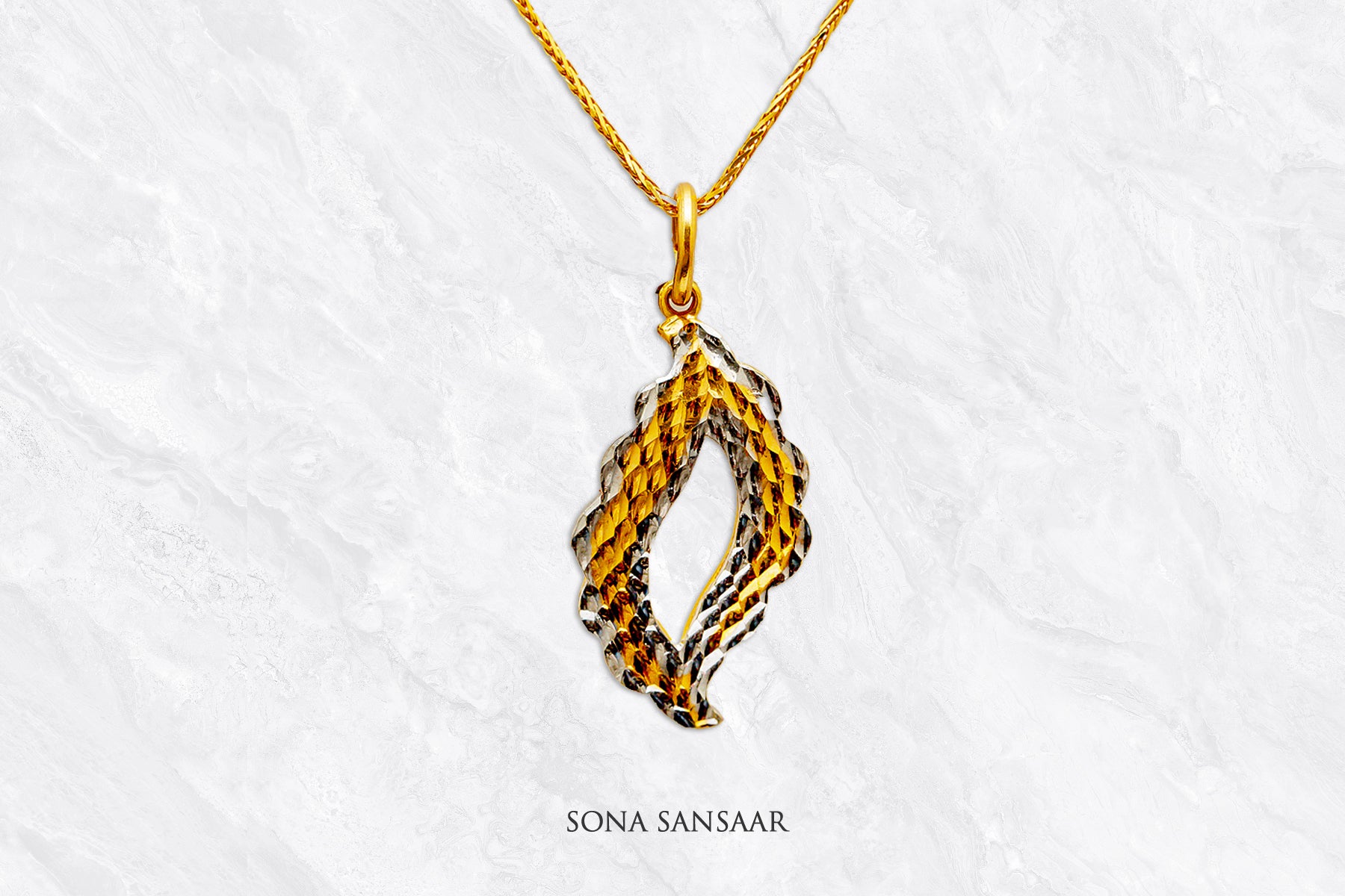 Jivika Gold Pendant | Sona Sansaar
