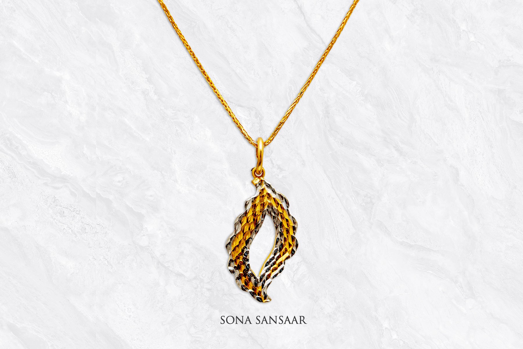 Jivika Gold Pendant | Sona Sansaar
