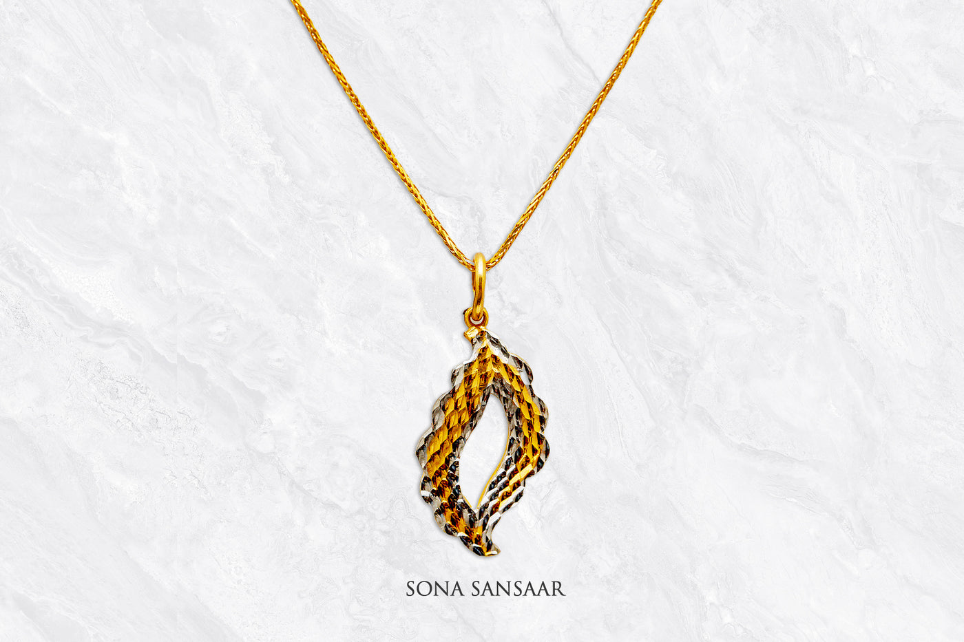 Jivika Gold Pendant | Sona Sansaar