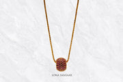 Aurora Red Gold Ball Pendant | Sona Sansaar 