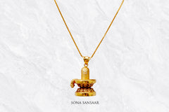 Anugrah Gold Shivling Pendant | Sona Sansaar