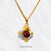 Thumbnail for Divyaroop Gold Ganesh Pendant | Sona Sansaar