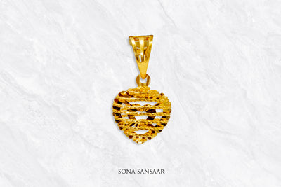 Heartstrings Gold Pendant | Sona Sansaar