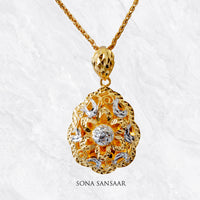 Thumbnail for Starblossom Gold Pendant | Sona Sansaar