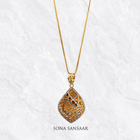 Thumbnail for Mirage Two-Toned Gold Pendant | Sona Sansaar