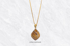 Mirage Two-Toned Gold Pendant | Sona Sansaar