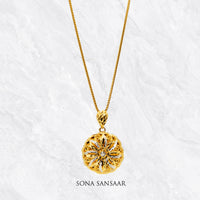 Thumbnail for Stardrop Two Toned Gold Filigree Pendant