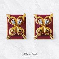 Thumbnail for Lalima Gold Pendant and Earring Set | Sona Sansaar