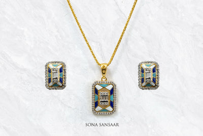 Prism CZ Pendant Set | Sona Sansaar