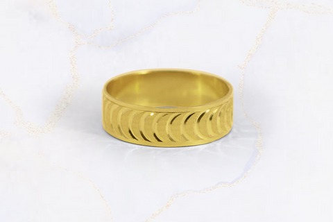 Crescentia Gold Ring | Sona Sansaar
